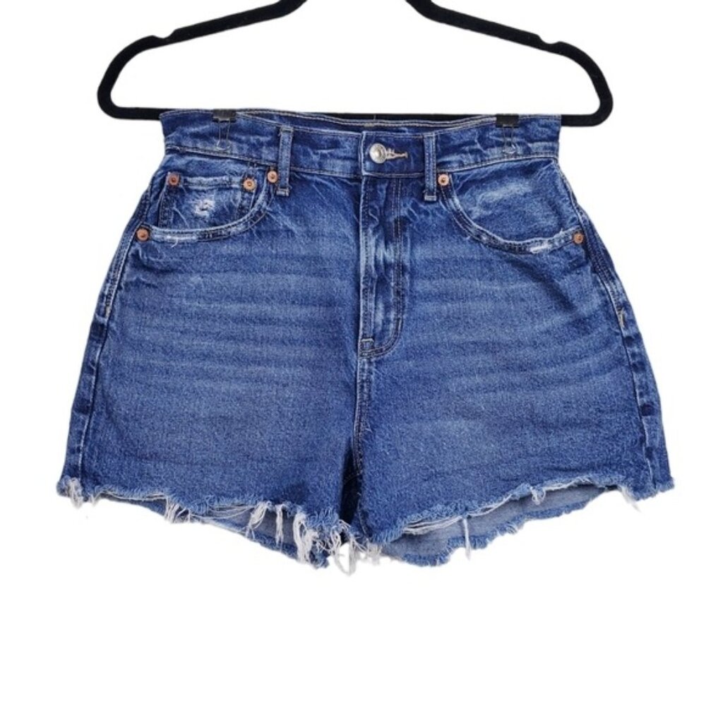 American Eagle Womens Highest Rise 90s Boyfriend Denim Jean Shorts Size 2